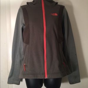 green north face jacket
